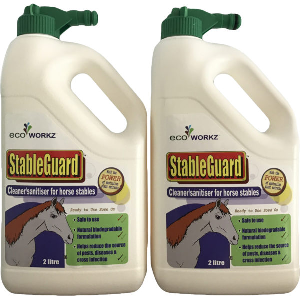 StableGuard Horse Stable Cleaner 2L Hose End Spray 2 pack