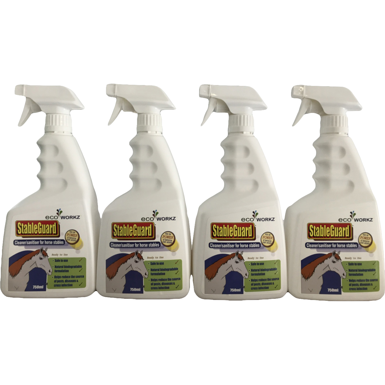 StableGuard Ready to Use Sanitiser 750mL 4 pack